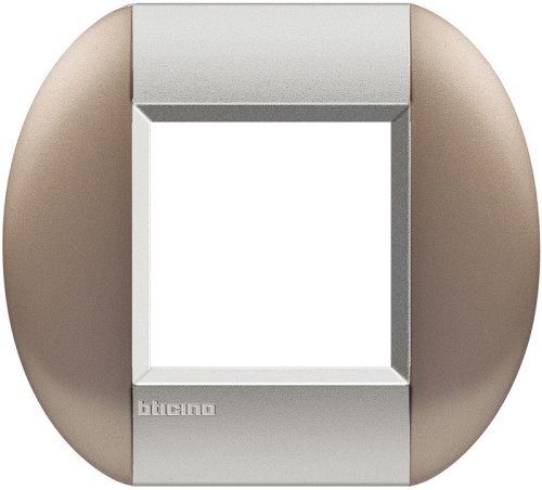 Рамка овальная Legrand BTicino LivingLight 2 мод Бронзовый  картинка